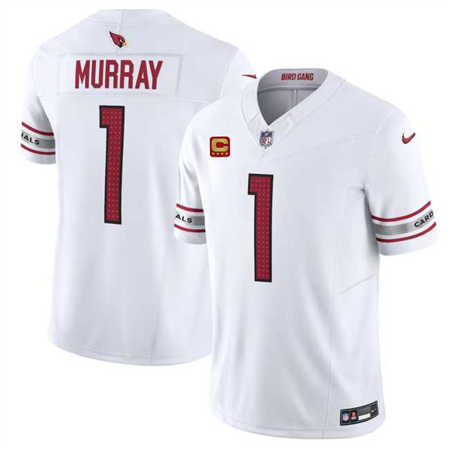 Men & Women & Youth Arizona Cardinals #1 Kyler Murray White 2024 F.U.S.E. With 4-Star C Patch Vapor Untouchable Limited Stitched Jersey->arizona cardinals->NFL Jersey